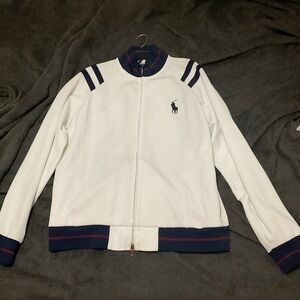 Polo by Ralph Lauren White and Navy zip up Jacket (will take offers)